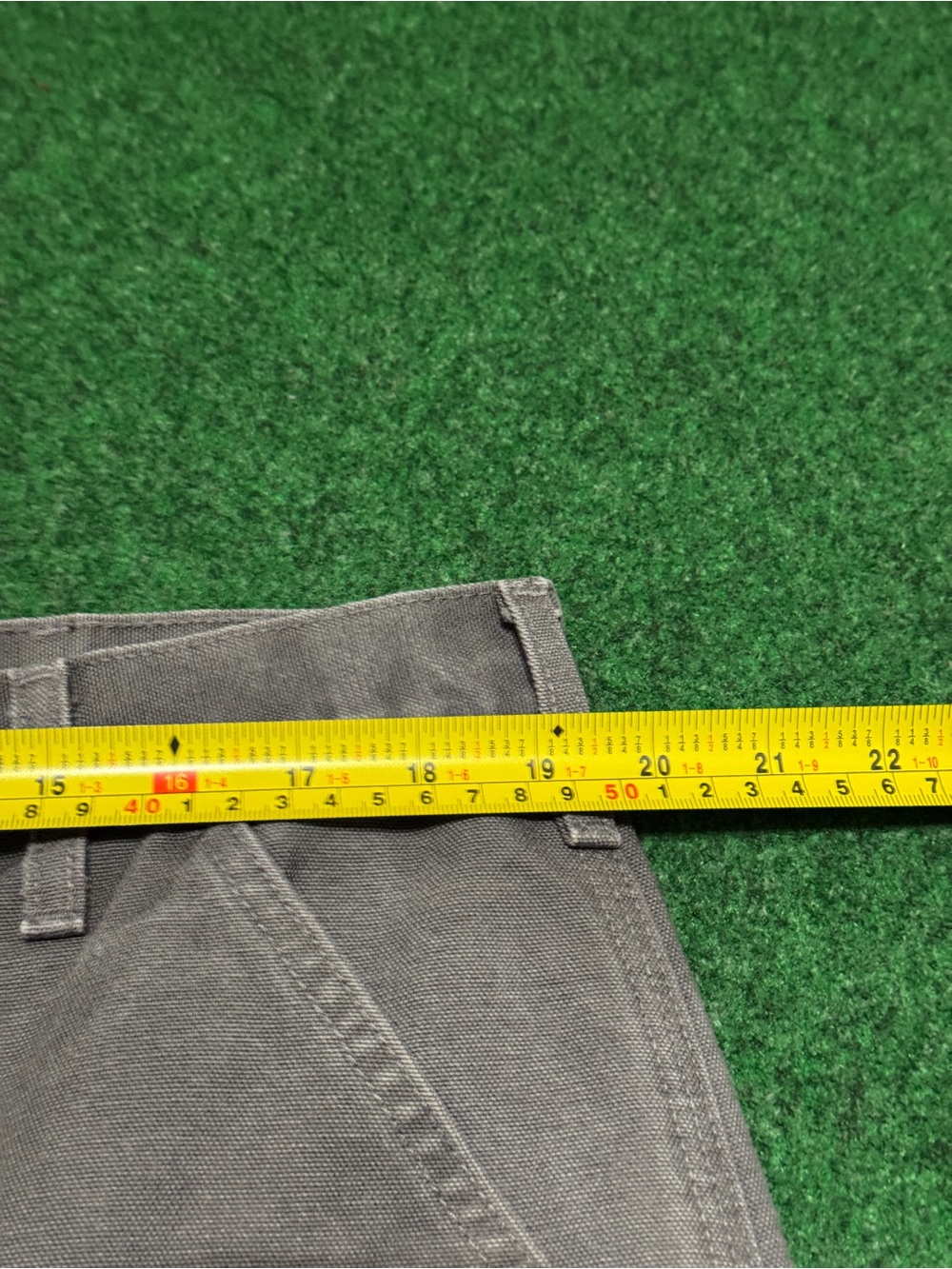 Carhartt Double Knee B136 GVL Carpenter Canvas Hip Hop Grunge 38x30 Pants Jeans - Picture 6 of 12